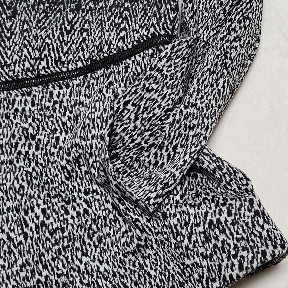 Grace elements faux-Zipper-Waist multi speckled ombre v-neck stretchy jacket XL - Picture 5 of 10